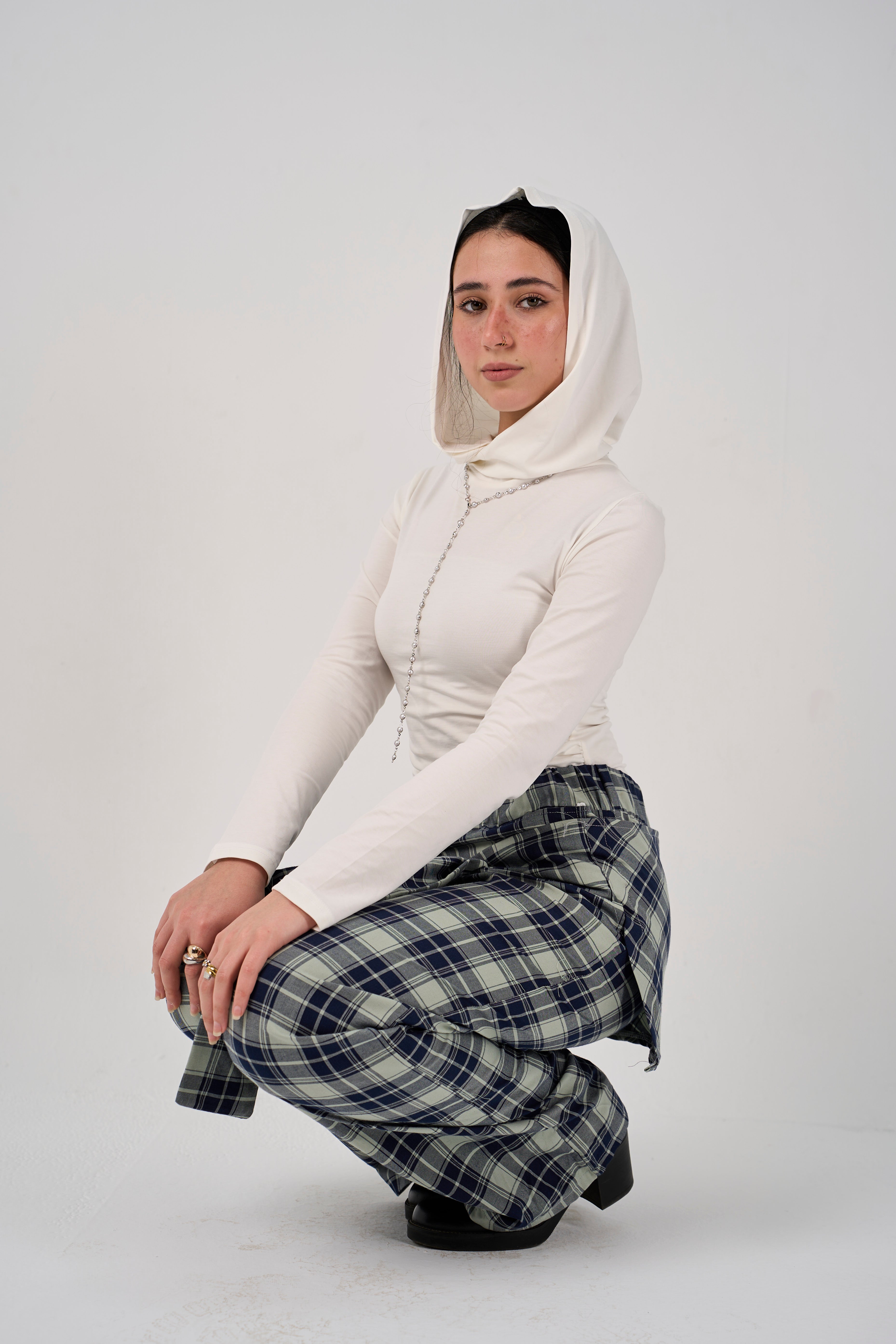 Balaclava top - White