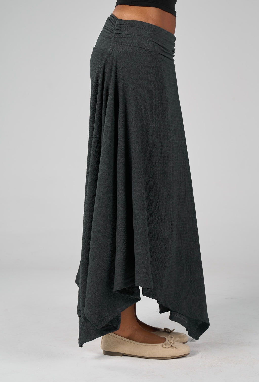 Crimpy skirt - washed Navy Blue
