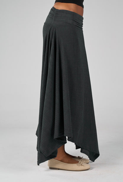 Crimpy skirt - washed Navy Blue