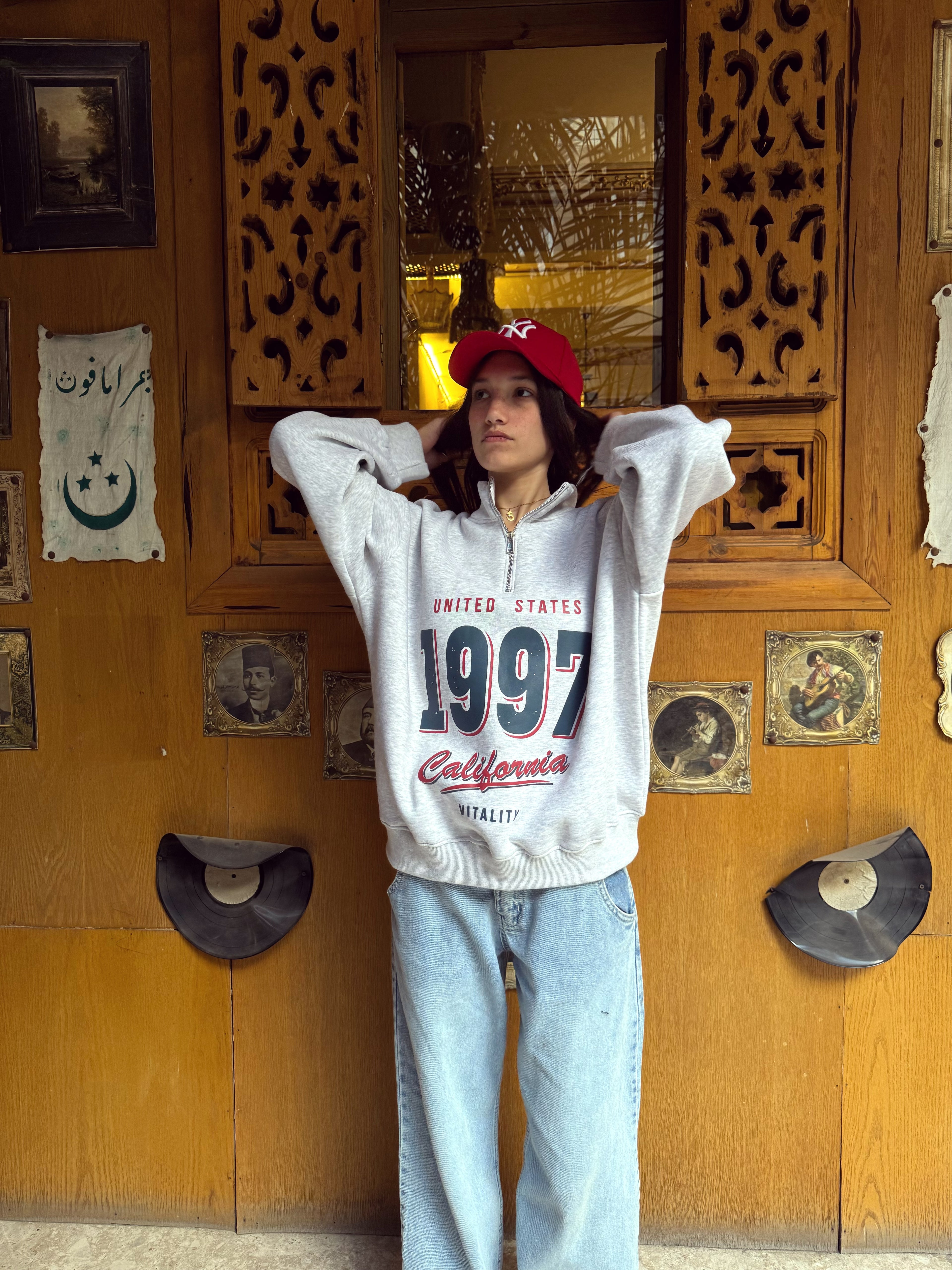 1997 half-zip sweatshirt
