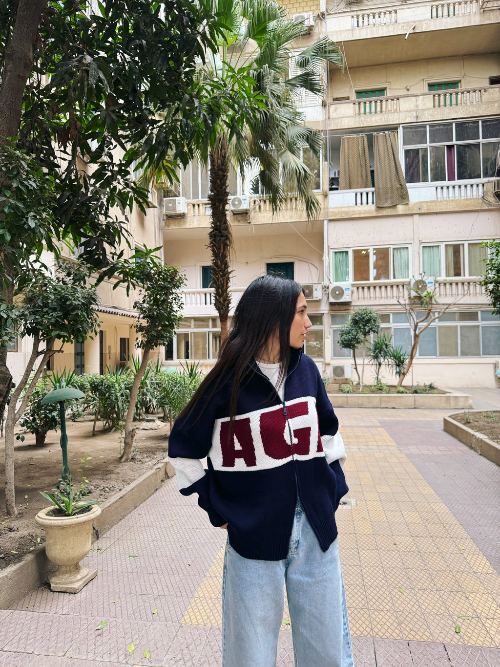 AGA Knit - navy blue