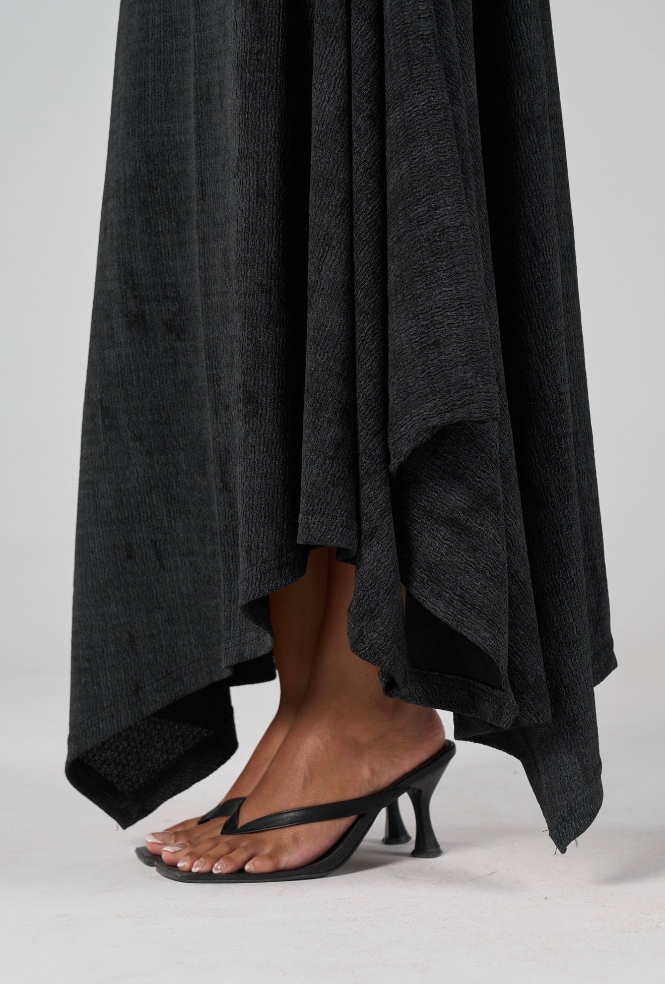 Crimpy skirt - washed Black
