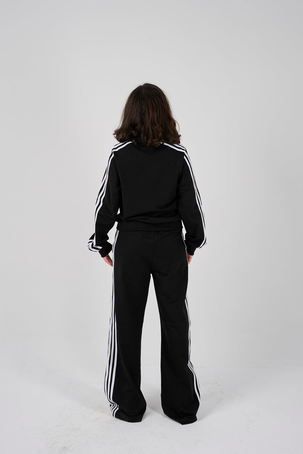High Neck tracksuit - black