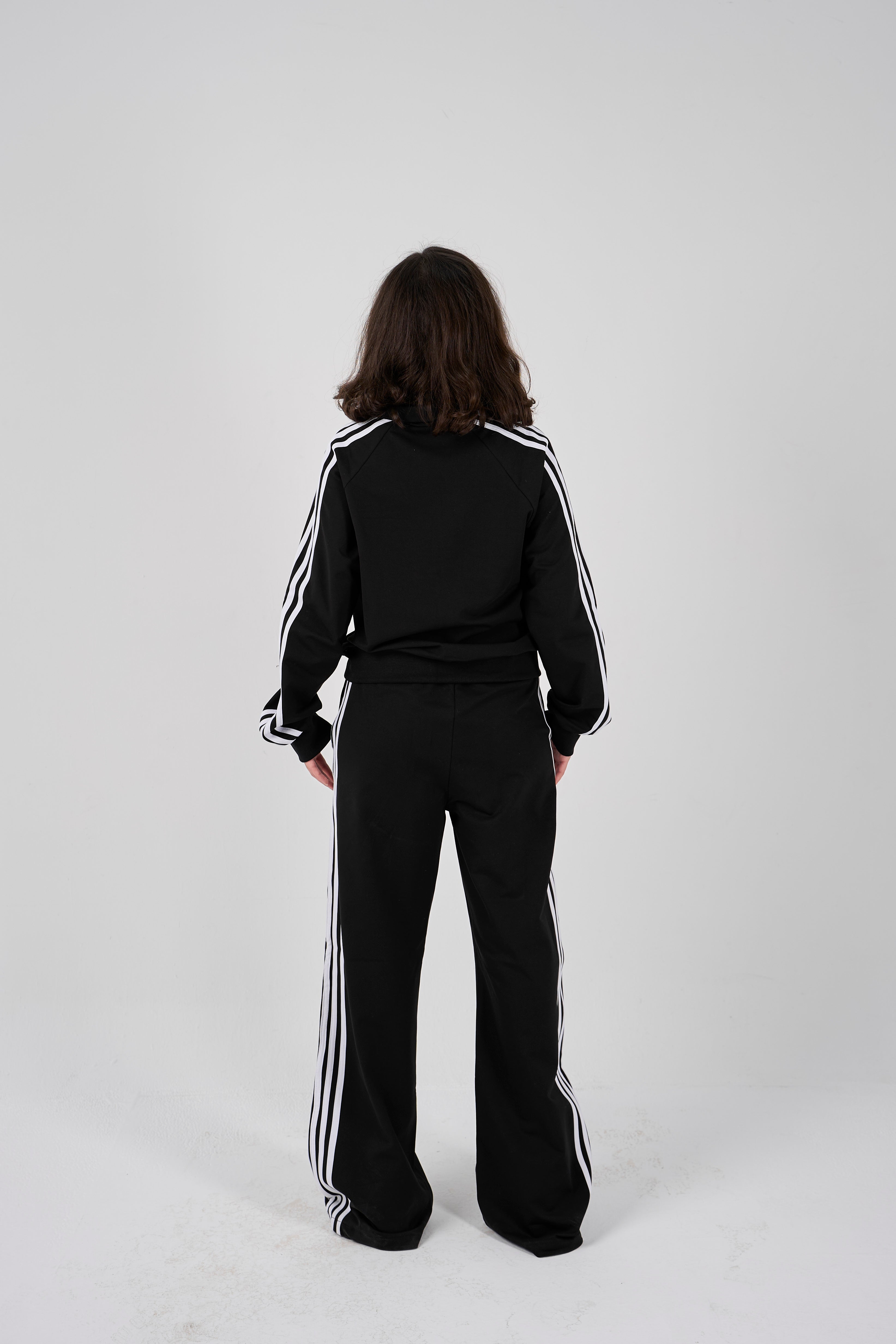 High Neck tracksuit - black
