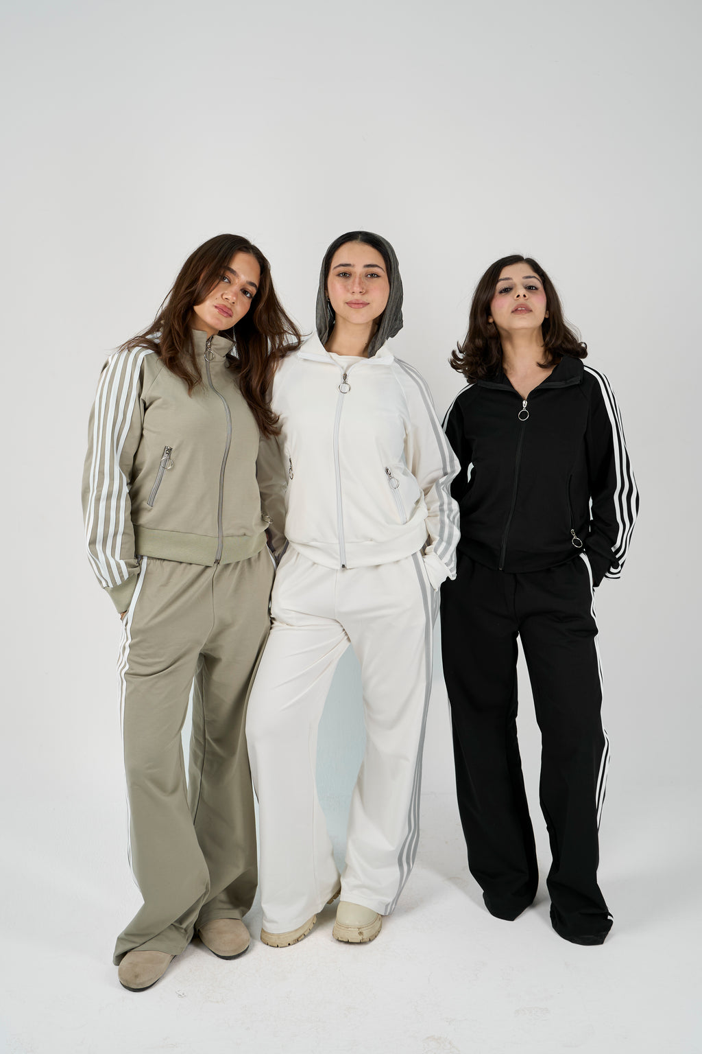 High Neck tracksuit - dark sea green