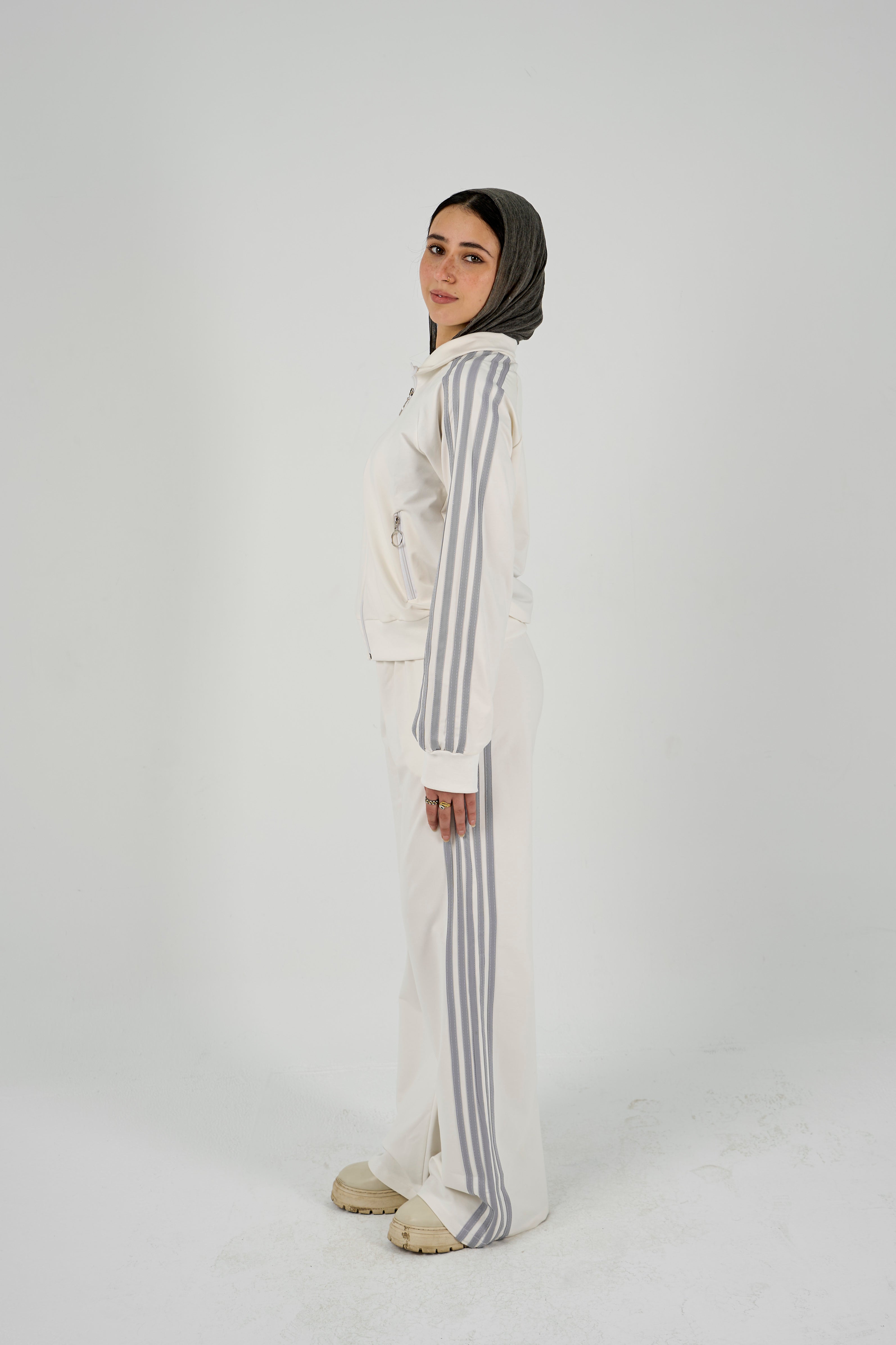 High Neck tracksuit - snow white