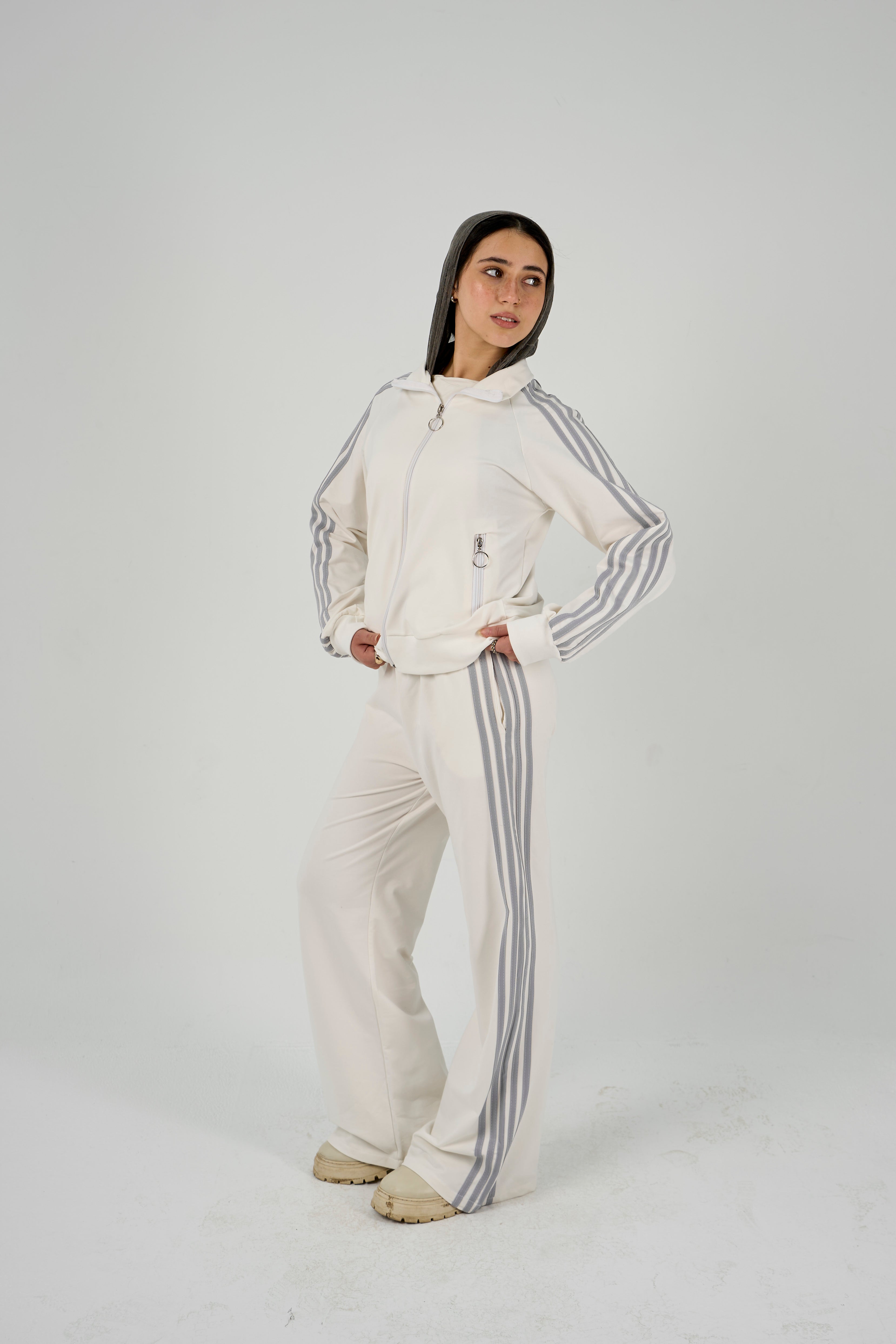 High Neck tracksuit - snow white