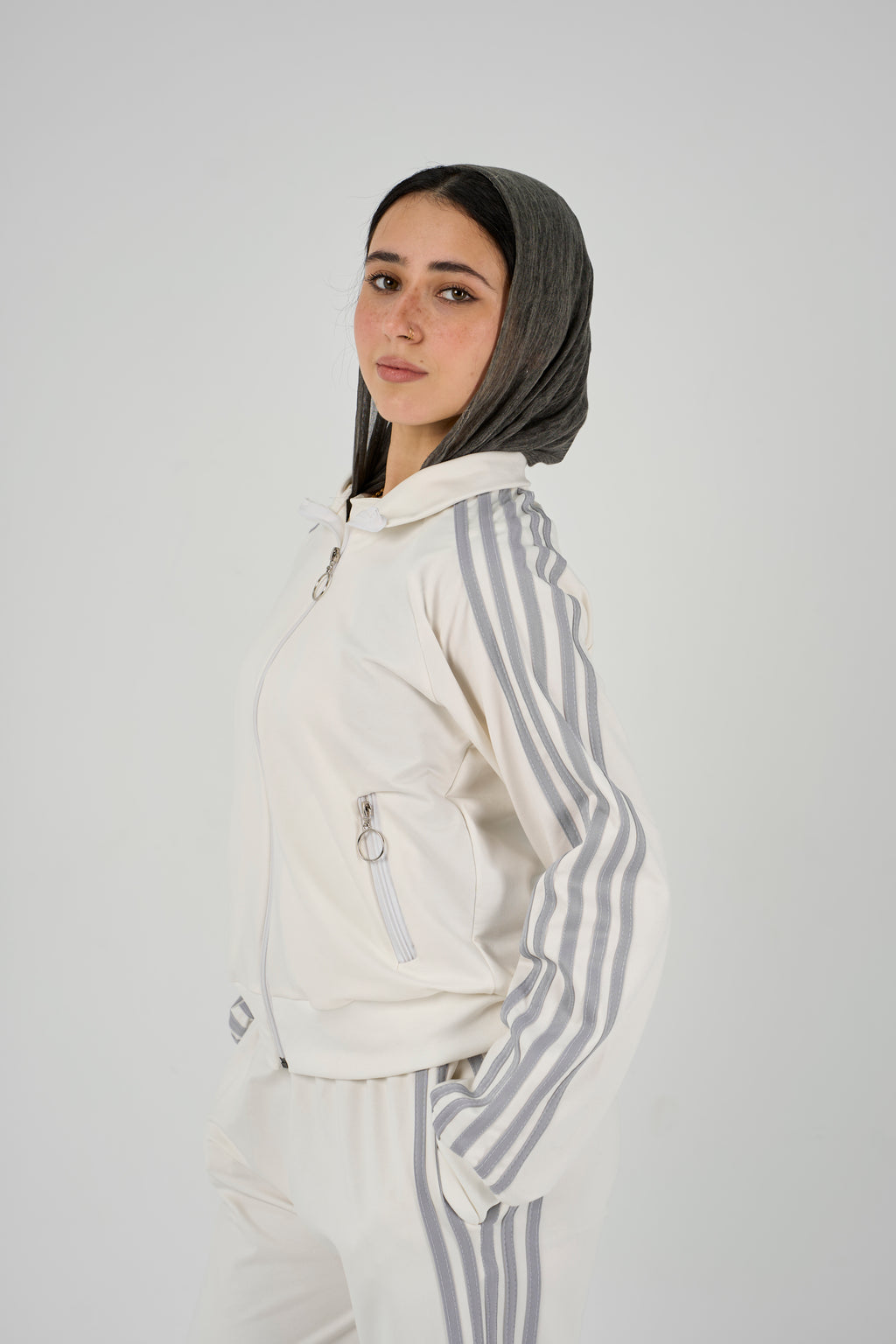 High Neck tracksuit - snow white