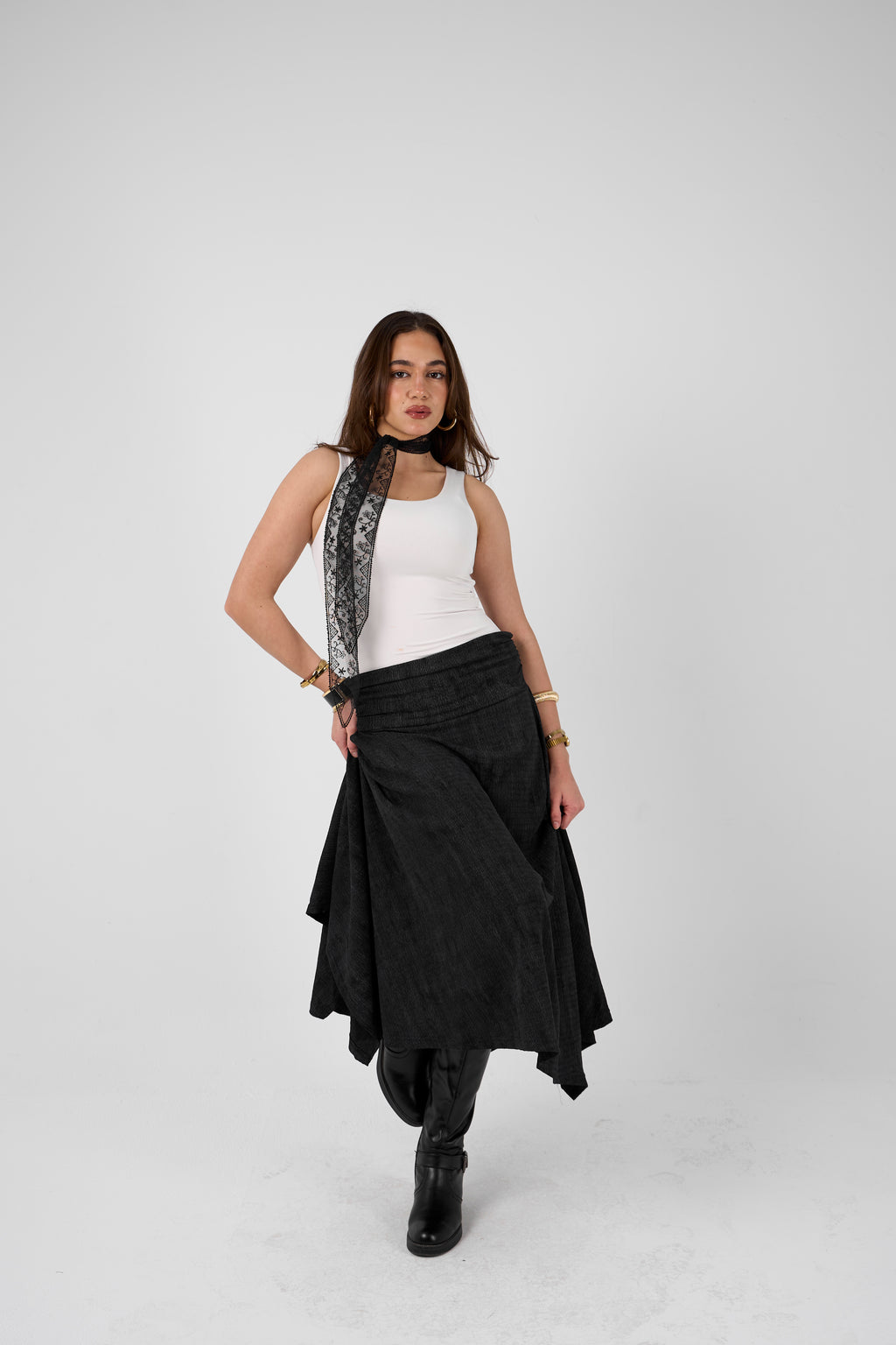 Crimpy skirt - Black
