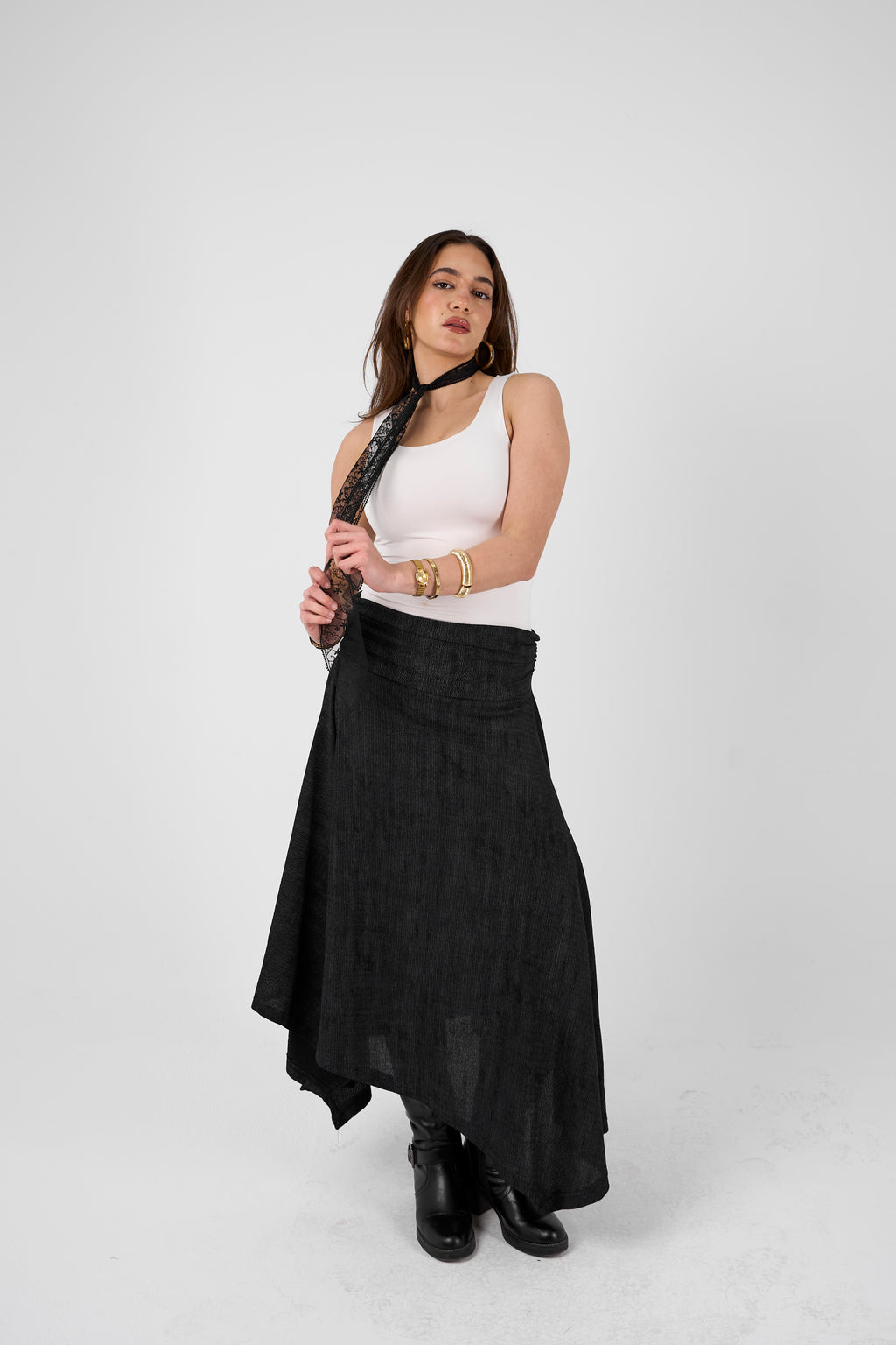 Crimpy skirt - Black