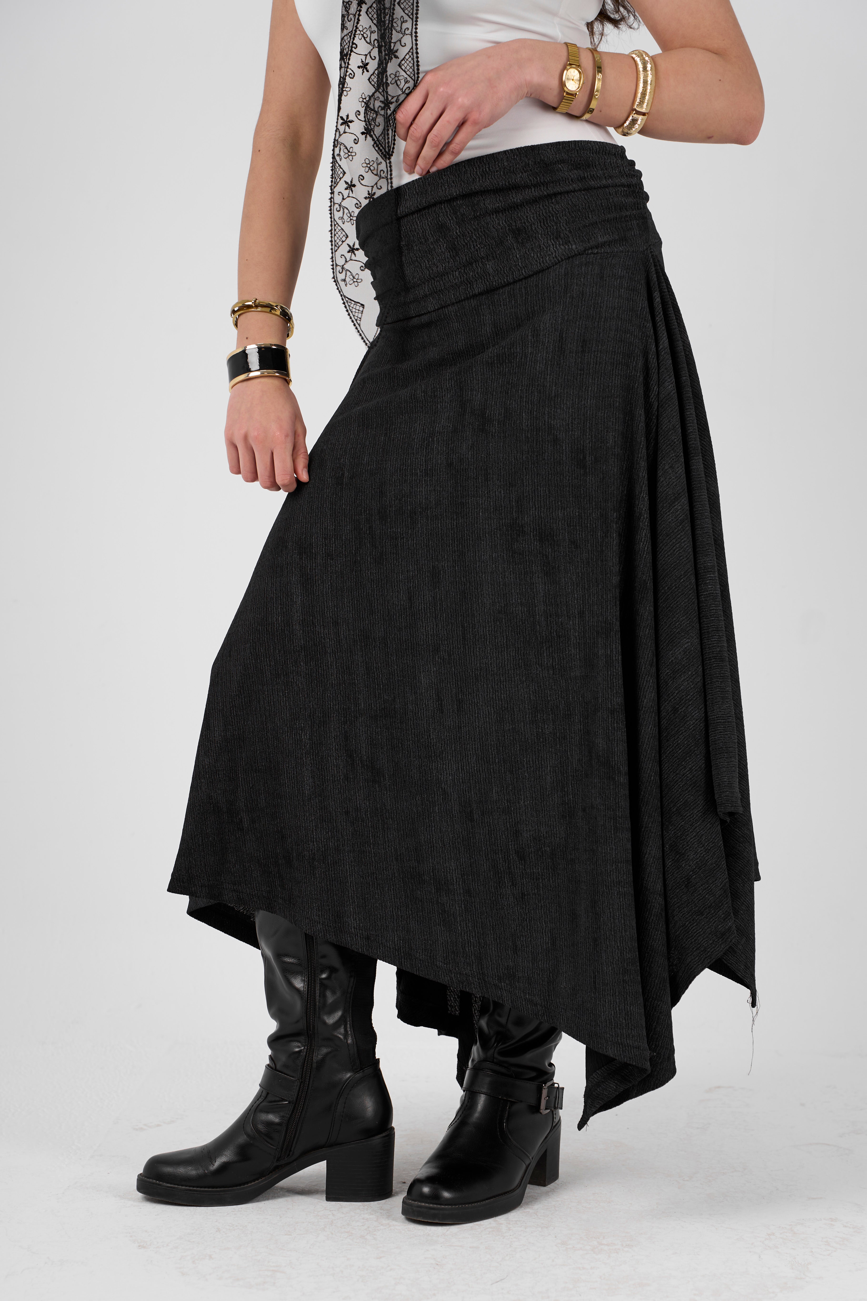 Crimpy skirt - Black