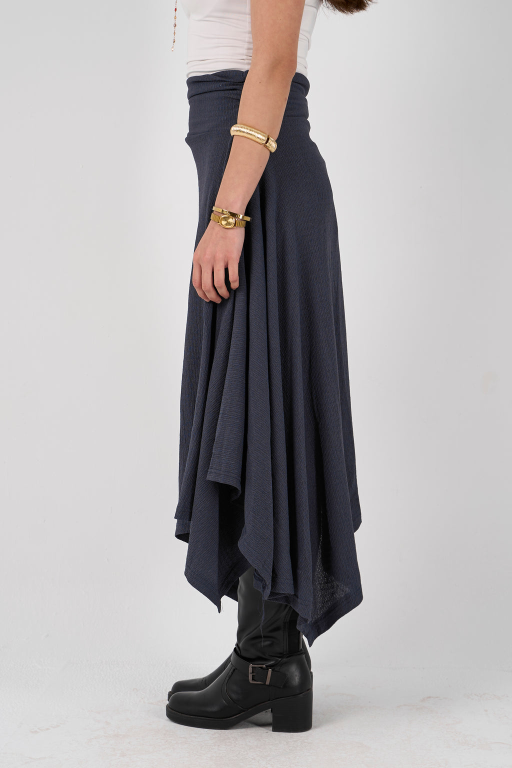 Crimpy skirt - Navy Blue