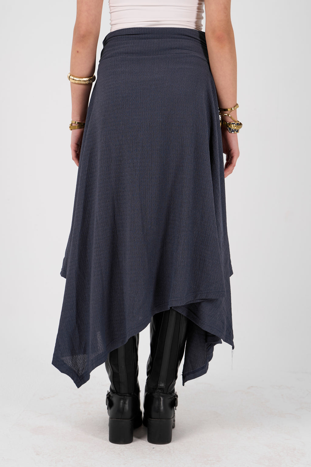 Crimpy skirt - Navy Blue