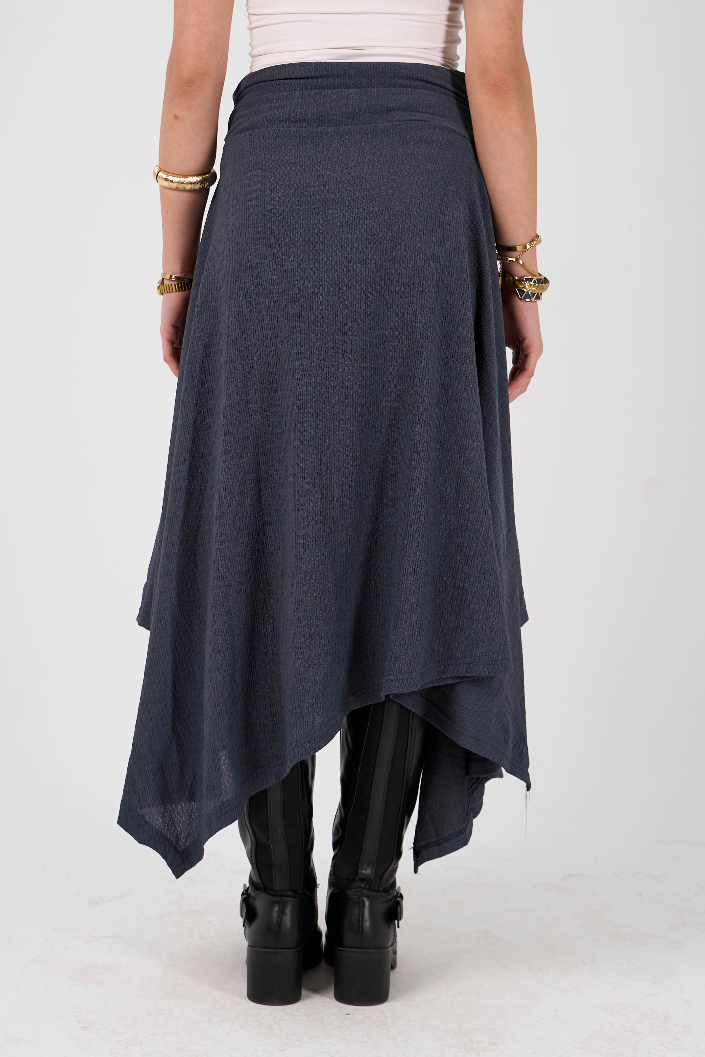 Crimpy skirt - Navy Blue