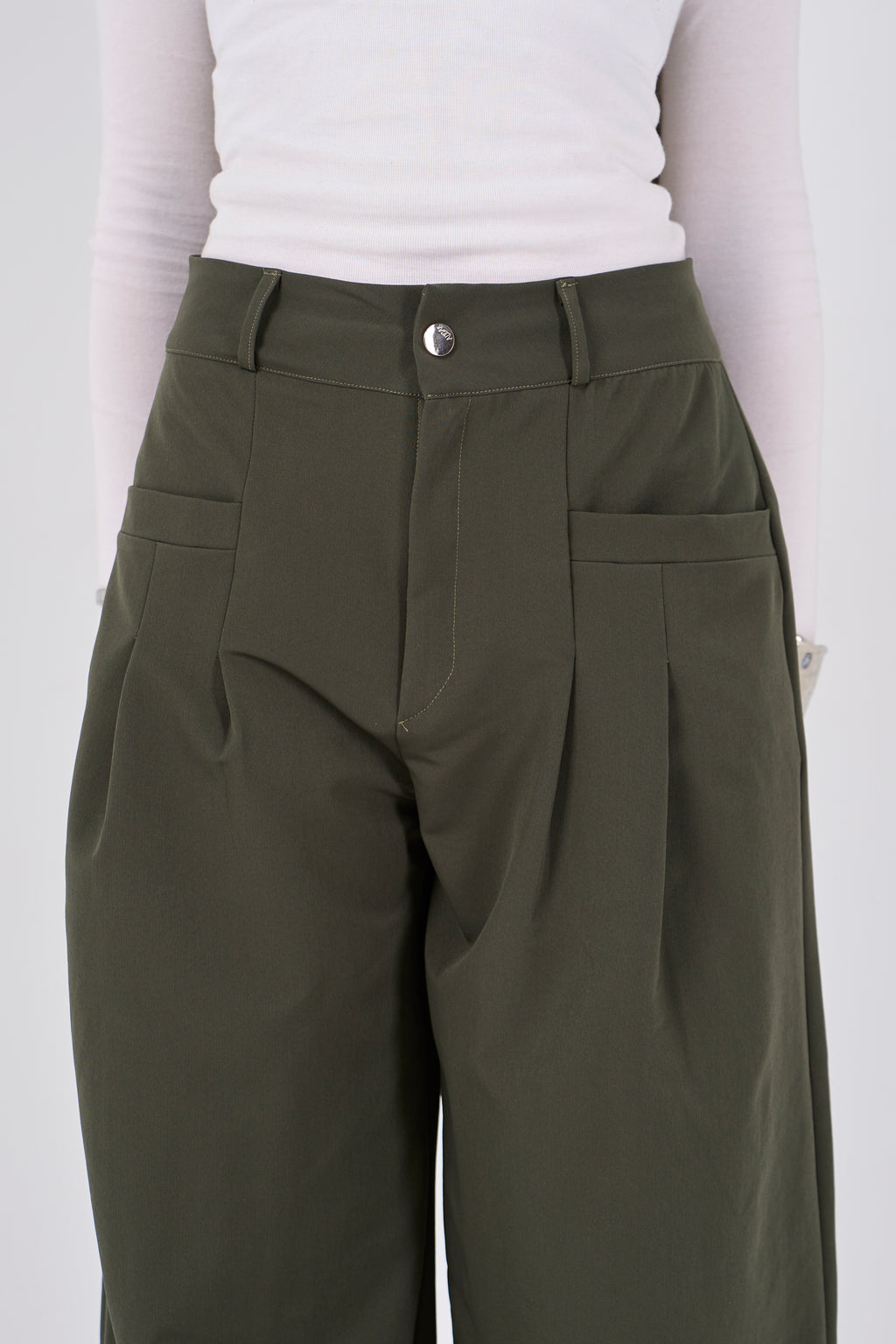 Loose Pants - olive