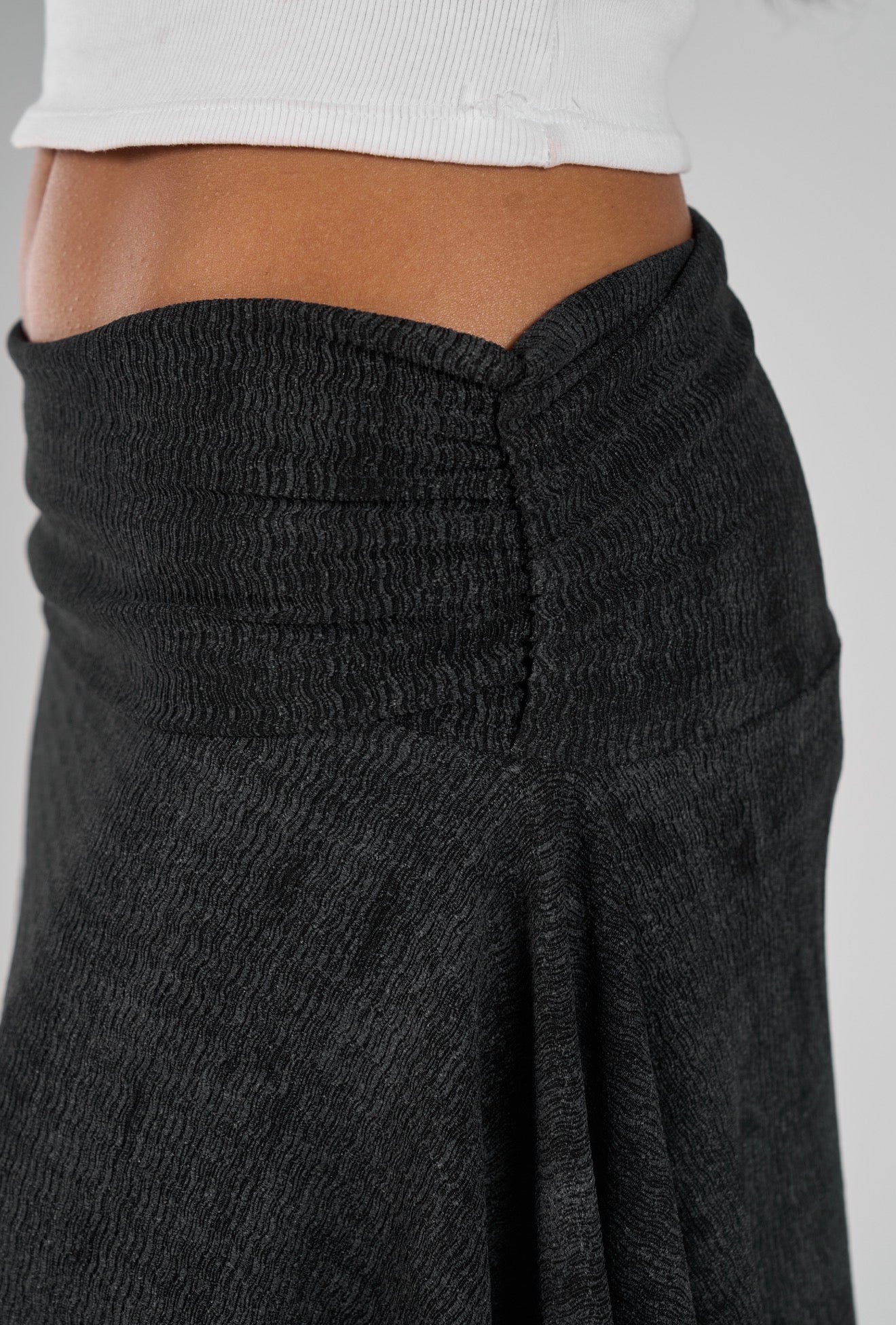 Crimpy skirt - washed Black