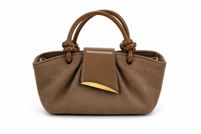 Suede leather bag