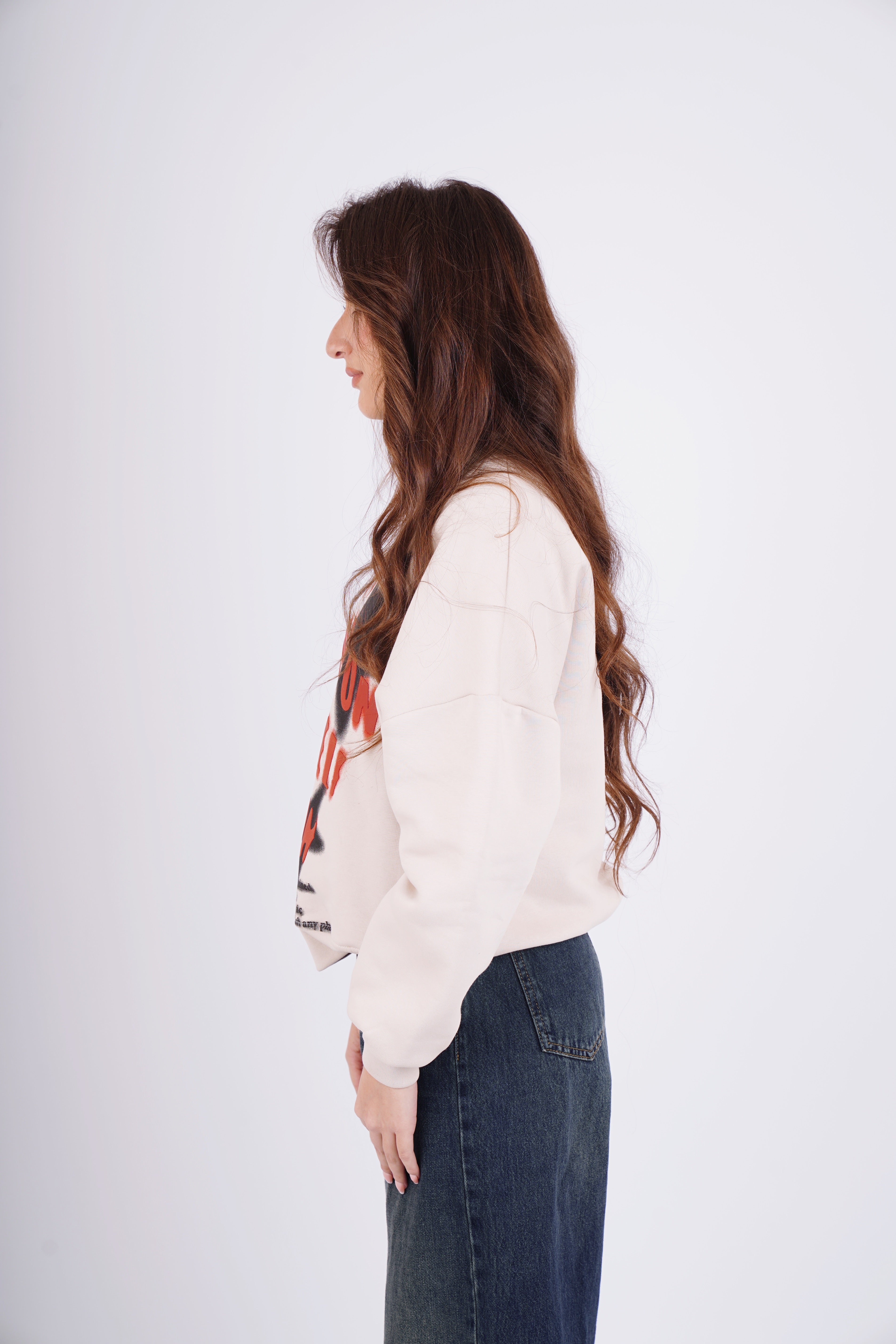 Don’t give up sweatshirt - beige