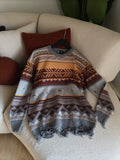hippie geo patterns sweater
