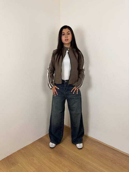 Biker leather jacket