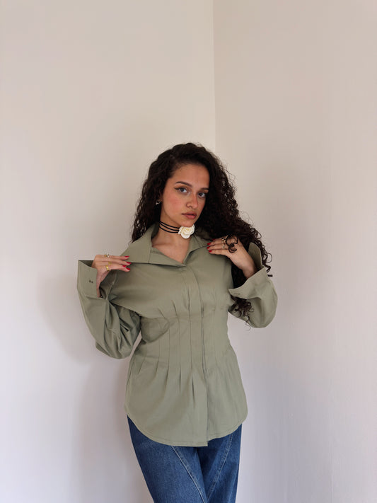 Long corset shirt