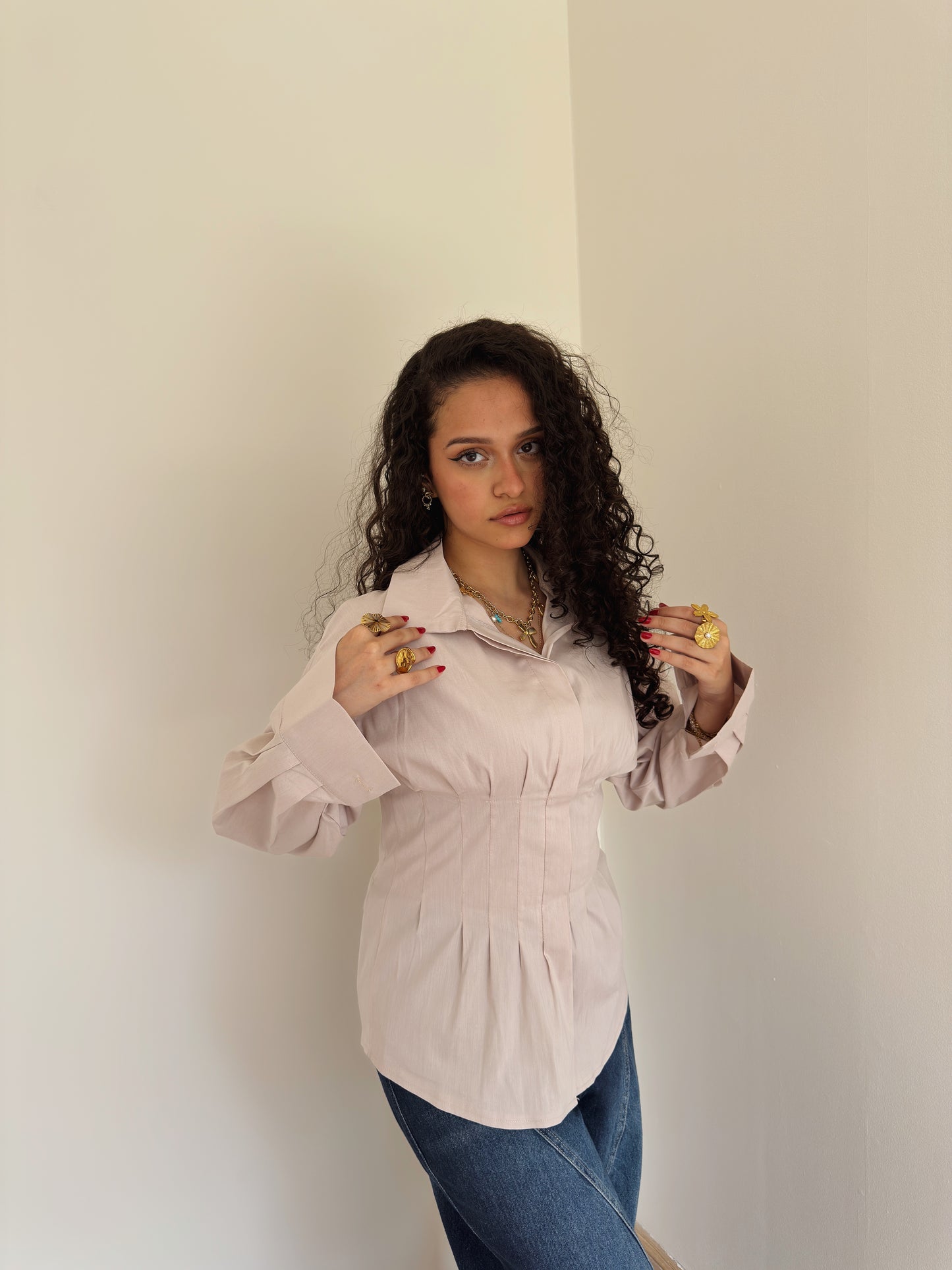 Long corset shirt