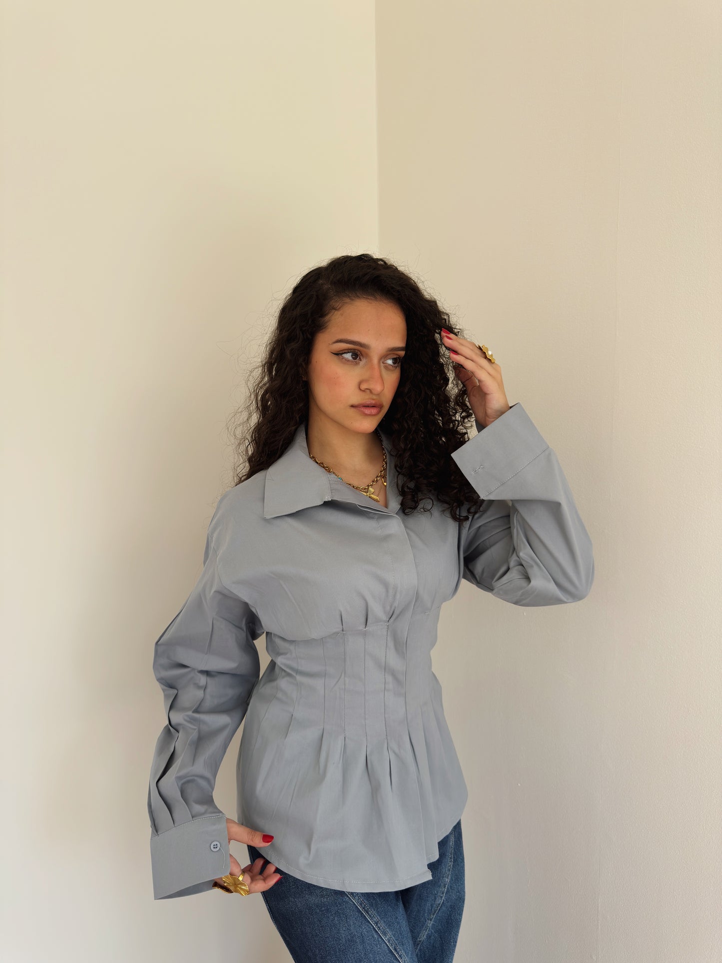 Long corset shirt