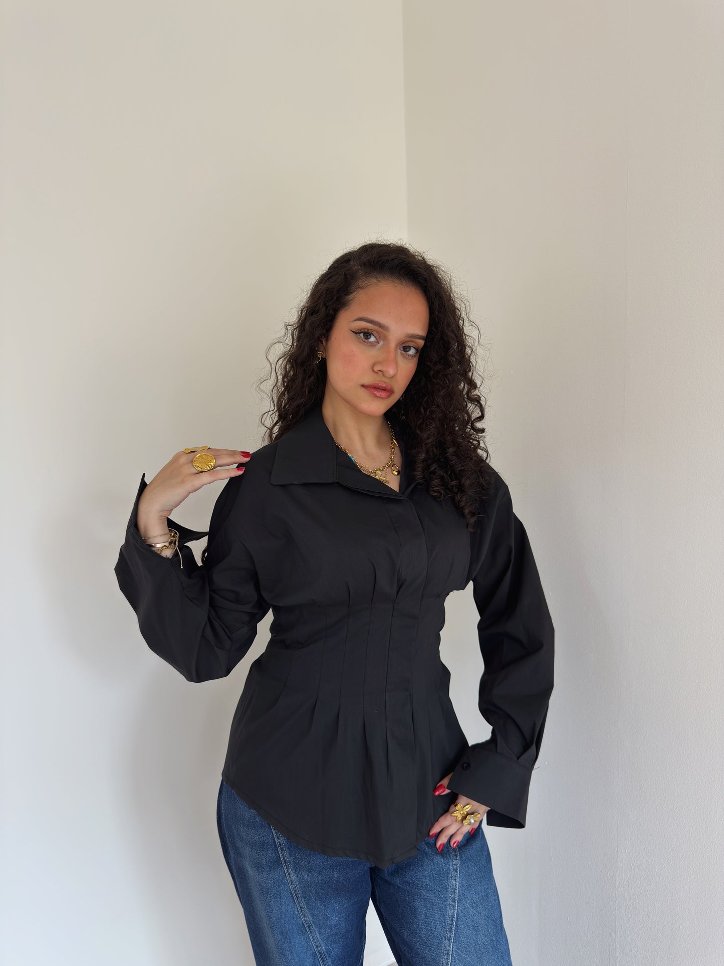 Long corset shirt
